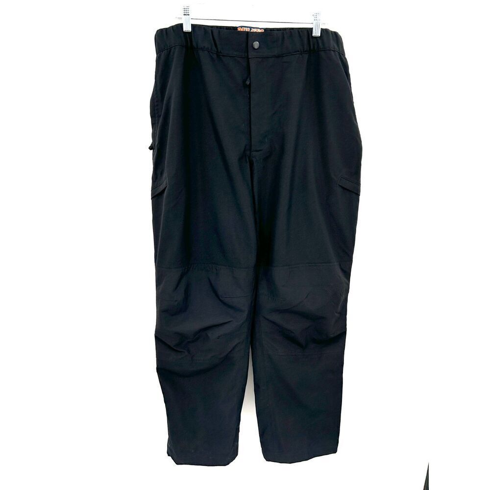 DULUTH TRADING CO. Men's Black Nylon Waterproof Outdoor Hike Cargo Pants Size XL